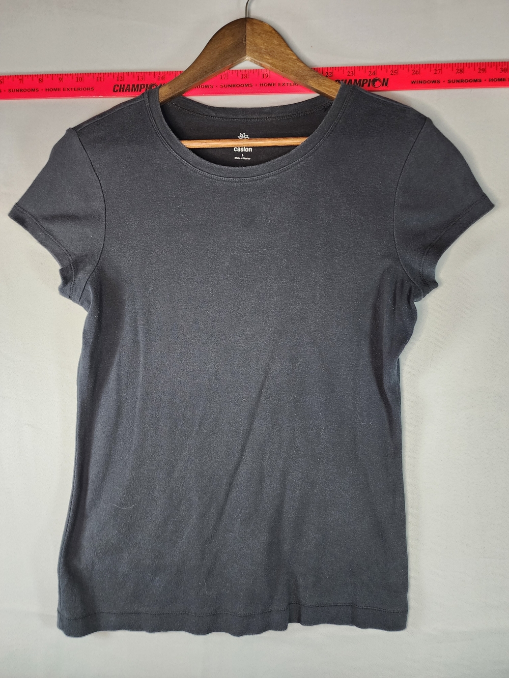 Caslon Charcoal Gray Short Sleeve Crewneck Tee